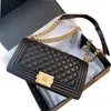 Beaux sacs à bandouliers luxurys créateurs dorés de qualité de qualité de qualité pour femmes et sacs à main