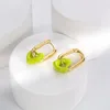 Boucles d'oreilles de luxe en forme de cœur, couleur contrastée, boucle d'oreille, vent froid, sens senior, niche française, design, bibelots coréens