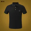 PLEIN Polo Shirt Mens Designer T camisetas PP Roupas de marca Skull Men camisetas clássicas de alta qualidade Hip Hop Streetwear