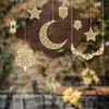 Nouveauté Articles 2023 Eid Pendentif En Bois Ornement Eid Mubarak Ramadan Décoration Pour La Maison Islamique Musulman Kareem Ramadan Eid Al Adha Décor De Fête Z0411