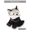 Dog Apparel Small Dog Apparel Coat Pet Puppy Pajamas Black Pink Girls Poodle Bichon Teddy Clothes Christmas Cotton Boy Bldog Softfeeli Dhgmz