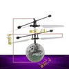 Freeshipping Smart Control IR Induction Flying Flash Disco Colorful Magic LED Ball Stage Lamp Helicopter Children Toy Best Gift for Kid Rkha