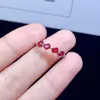 Cluster Rings Sterling Silver 925 Wedding Ring Ruby Natural Gem Women's Luxury Goods Free Mailing Original Jewelry