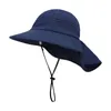 Brede rand hoeden aangepaste surf hoed cap upf 50 water sportcampagne regen sunhats voor vrouw