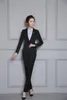Женские костюмы Blazers новинка черные формальные брюки с куртками и брюками Осень зимние брюки Профессиональные женские брюки устанавливают женские наряды