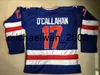 Kob Weng 1980 Miracle on Ice Hockey Trikot #17 Jack O'Callahan #21 Mike Eruzione #30 Jim Craig Männer 100% genähtes Team USA Hockey Trikots Blau