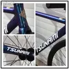 Pedali bici 700C Bicicletta da pista da corsa TSUNAMI SNM100 Fixie Bike Single Speed Fixed Gear Bike Telaio in lega di alluminio 49CM 52CM 55CM 58CM 3M411