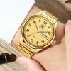 Wristwatches OLEVS Top Brand Couple Quartz Watch Waterproof Stainless Steel Watchstrap Lover 230410