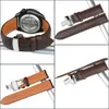 Watch Bands kalfsleer echte koeien lederen horlogeband 18m mm 20 mm 22 mm 24 mm horlogebak armbanden vlinder buckle vervanging horlogeband 230411