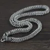 Pendant Necklaces BOCAI Real Solid S925 Pure Silver Jewelry Fashion Necklace for Men Water Ripple Chain S Hook 231110