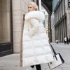 Prrra Design de moda feminino longo casacos de inverno quente grande gola de pele jaqueta designer marca feminina longo puffer jaquetas outerwear parkas casacos