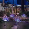 Decorações de jardim ao ar livre decoração luzes paisagem solar led luz dandelion fogos de artifício ornamentos decoração do gramado lâmpada para casa 2023