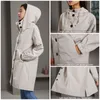 Femmes Trench Manteaux Automne Femmes Coupe-Vent À Capuche Vestes Casual Long En Plein Air Imperméable Printemps Femme Vêtements Imperméable WF266 230411