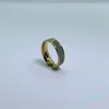 Designer Ring Mann Frau Emaille Brief Ringe Unisex Classic Fashion Ring Titan Stahl 18 Karat Gold