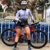 Cykelkläder sätter Kafit wlong hylsa cykelkläder passar kvinnors jumpsuit mountainbike cykelkläder tröja macaquinho ciclismo femininohkd230625