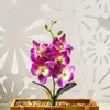 Dekorativa blommor 3D Artificial Flower Mini Simulation Butterfly Orchid Home Arrangement Supplies Wedding Decoration Fake