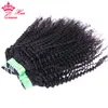 Facos de cabelo da Mongólia Afro Afro Cabelo Curly Humano Cabelo Cabelo Pacotes 100% Extensões de Cabelo Virgem Double Weft Queen Hair Products Frete grátis