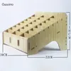 Scatola di immagazzinaggio per la gestione del telefono cellulare in legno Griglia di finitura per riunioni di ufficio desktop creativo Griglia di finitura per multi cellulare Negozio Display224I