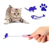 100pcs New Portable Creative Funny Pet Cat Toys LED Laser light Pen With Bright Animation Mouse Shadow For Cats Training Tool Mice Toy