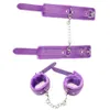 Adult Toys PU Leather Handcuffs For Sex Ankle Cuff Restraints Bondage Bracelet BDSM Woman Erotic Cosplay Couples Women 230411