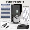 Doorbells Waterproof Intelligent Wireless Doorbell Rechargeable Wireless Intercom Doorbell Long-distance UV Button Kits for Indoor Outdoor YQ231111