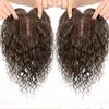 Curly Clip in Human Hair Toppers sömlöst hårstycke Toupee för kvinnor tjock siden bas topper för tjockt hår brun naturlig svart 6x6 "stor bas lång topper