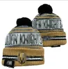 Casquettes pour hommes Vegas Golden Beanies Vancouver Beanie Hats Toutes les 32 équipes tricotées à revers Pom rayé Sideline laine chaude USA College Sport Knit Hat Casquette de hockey pour femmes a0