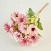 Decorative Flowers 1Pcs Silk Artificial Plants Colorful Small Daisy Sun Flower DIY Home Garden Decoration Chrysanthemum For Wedding Party