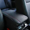 Interior Accessories Universal Four Seasons Auto Armrest Box Pad Fiber Leather Embossed Double-line Non-slip Central PU Cover