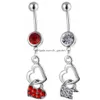 Navel Bell -knappringar D0176 Körsbärs kropp Piercing smycken Belly Red Color Drop Delivery Dhgarden OT1KD