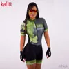Radtrikot-Sets Kafitt Pro Fessional Team Kurzarm-Radtrikot Anzug Damen Farbe Strumpfhose Sweatshirt Overall Badeanzug Atmungsaktiv Kissen 3M411