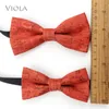 Nacke slipsar chic fader son kork trä bowtie män kvinnor barn husdjur fjäril kostym tuxedo fest middag bröllop båge gåva kreativt tillbehör