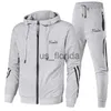 Men's Tracksuits Spring and Autumn Men's Golf Jacket Set New Zip Hoodie+Pants Sports Set Golf Casual Two Piece Set J231111