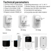 Doorbells Outdoor wireless doorbell without battery RF433mHz150m EU British American plug home intelligent safety alarm set YQ231111