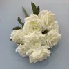 Fiori decorativi Diamante Rosa Bouquet di fiori artificiali Accessori da parete per matrimoni Regalo per feste Decorazioni per la casa Puntelli Po 2 mazzi 9 teste