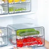 Storage Bottles Fridge Organizer Drawer Pull Out Stackable Bins For Refrigerator To Keep Eggs Vegetables Fruits Tea