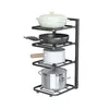 Supports de stockage Racks En Acier Inoxydable Cuisine Pot Organisateur Égout Spécial Ustensiles De Cuisine Réglable Comptoir Garde-Manger Table Cabinet 230410