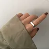 Band Rings Foxanry Minimalist Silver Color Finger Rings Charm Women Girl Thai Silver Jewelry New Fashion Cross Twining Handmade Ring P230411