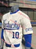 Ryder Giles Kentucky Baseball Jersey Magdiel Cotto Seth Logue Custom Stitched 11 Colby Frieda 46 Christian Howe 44 Reed Gannon Kentucky Wildcats Jerseys
