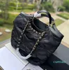 bag Classic Luxury Chain Ladies Brown Leather Handbag Artwork Metallic designer shoulder bag with box
