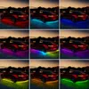 Lights New SEAMETAL Car Flexible Underglow Strip Light LED Underbody Remote APP Control RGB Neon Lights Atmosphere Lamp for Auto Decorati