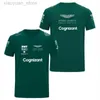 T-shirt da uomo 2023 Nuove t-shirt per Aston Martin F1 formula a auto da corsa stampa 3D moda maschile collo sportivo maglietta bambini magliette top 3M411 3M411