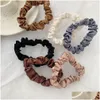 Party Favor Scrunchie Hairbands Hair Tie Kobiety dla akcesoriów Satynowe scrunchies rozciągnięcie kucyka uchwyt ręcznie robiony prezent heandband upusz