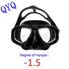 Divmasker Officiell äkta QYQ Snorkling Mask Optical Myopia Lens Mask Suit Adult Universal Free Diving Equipment 230411