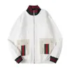 Jaqueta masculina de marca highend, design de costura de bolso, tamanho americano, jaqueta branca de alta qualidade, designer de luxo