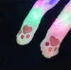 어린이를위한 플러시 오리 플랩 모자 개인화 LED LIGHT BEAR 모자 박제 토끼 모자 파티