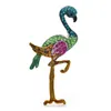 Broschen Wulibaby Flamingo Vogel Für Damen Unisex 2-farbig Strass Emaille Schöne Party Büro Brosche Geschenke