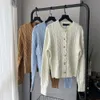 Autumn/winter 2023 Elegant Lazy Style Little Horse Long Sleeve Fried Dough Twists Knitted Cardigan Sweater New Coat 87465