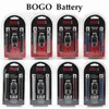 BOGO Förvärm batteri 400mAh dubbelpenna med laddare Blister Pack Kit Batterier Variabel spänningsvape penna passform för 510 tråd tjocka oljepatroner