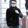 Giacche da uomo Autunno e inverno Cappotto in pelliccia sintetica da uomo Moda coreana Abbigliamento slim Marrone Cappotto caldo soffice Casual Giacca termica da uomo superiore LOOSE 231110